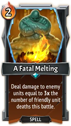A Fatal Melting — the card as it appears in Monster Train 2