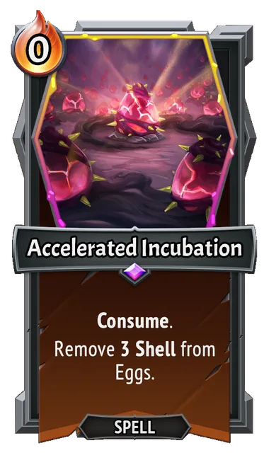 Accelerated Incubation — the card as it appears in Monster Train 2