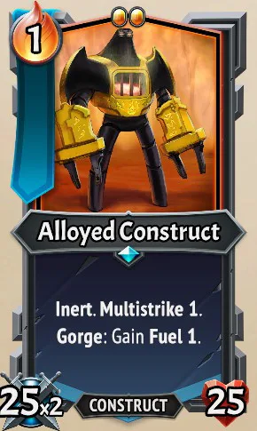 Alloyed Construct — the card as it appears in Monster Train 2