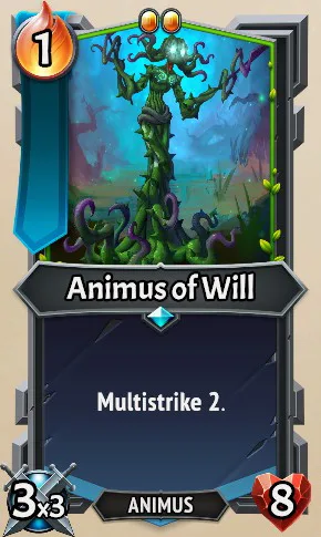 Animus of Will — the card as it appears in Monster Train 2