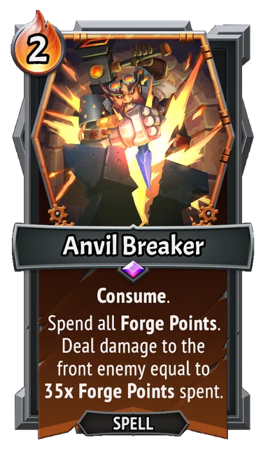 Anvil Breaker — the card as it appears in Monster Train 2