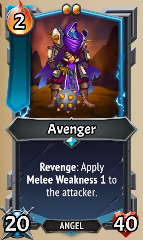 Avenger — the card as it appears in Monster Train 2