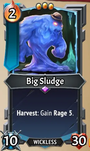 Big Sludge — the card as it appears in Monster Train 2