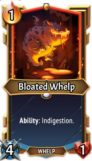 Bloated Whelp — the card as it appears in Monster Train 2