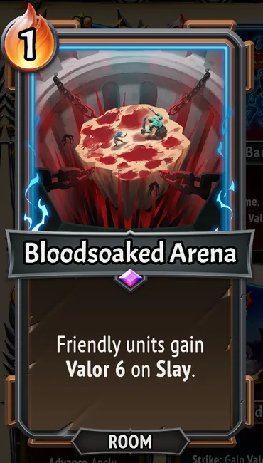 Bloodsoaked Arena — the card as it appears in Monster Train 2