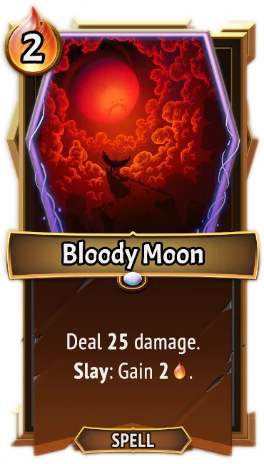 Bloody Moon — the card as it appears in Monster Train 2