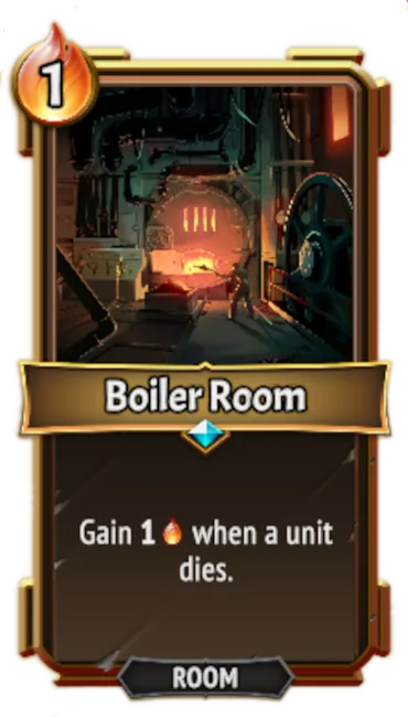 Boiler Room — the card as it appears in Monster Train 2