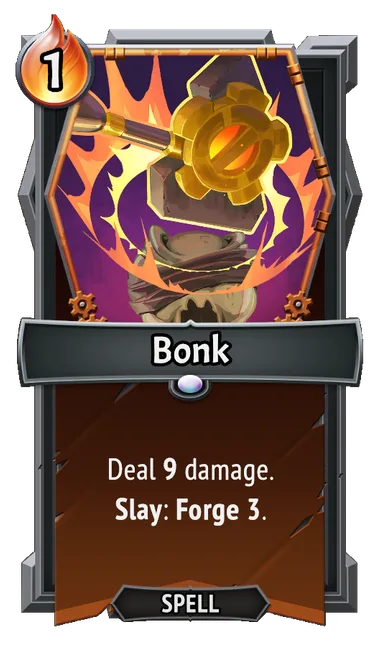 Bonk — the card as it appears in Monster Train 2