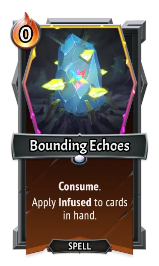 Bounding Echoes — the card as it appears in Monster Train 2
