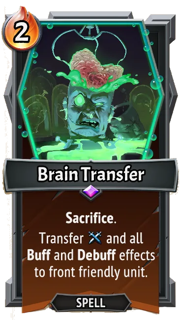 Brain Transfer — the card as it appears in Monster Train 2