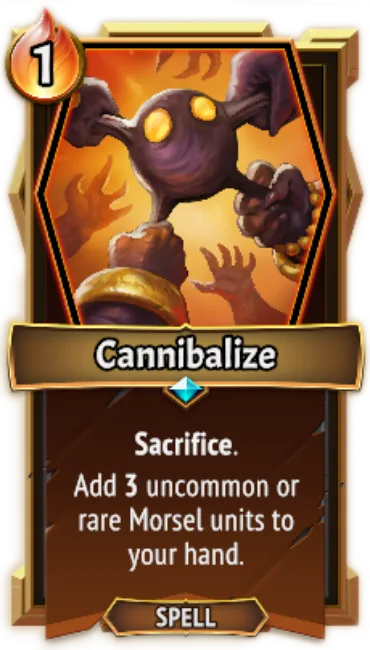Cannibalize — the card as it appears in Monster Train 2
