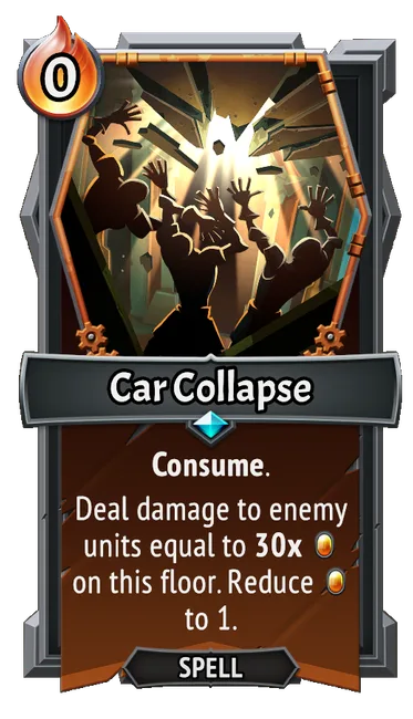 Car Collapse — the card as it appears in Monster Train 2