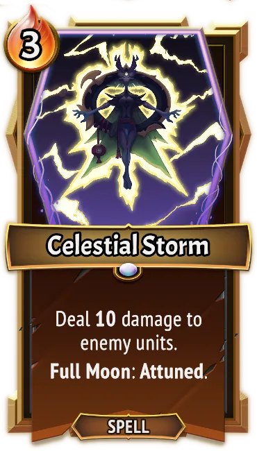 Celestial Storm — the card as it appears in Monster Train 2