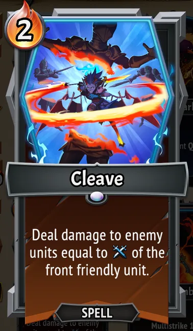 Cleave — the card as it appears in Monster Train 2