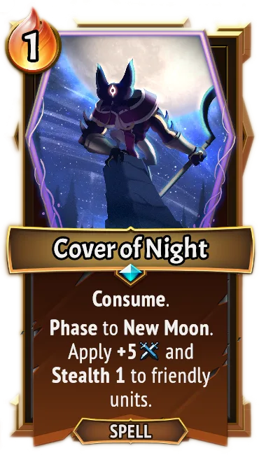 Cover of Night — the card as it appears in Monster Train 2