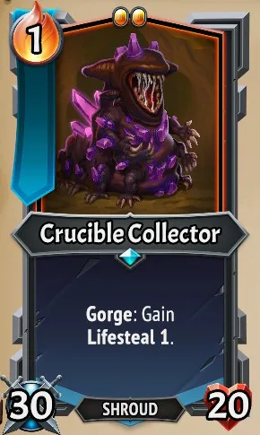 Crucible Collector — the card as it appears in Monster Train 2
