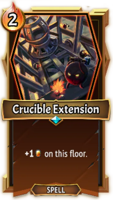 Crucible Extension — the card as it appears in Monster Train 2