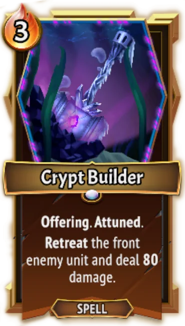 Crypt Builder — the card as it appears in Monster Train 2