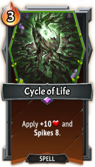 Cycle of Life — the card as it appears in Monster Train 2
