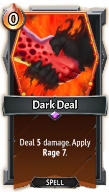 Dark Deal — the card as it appears in Monster Train 2