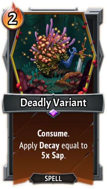 Deadly Variant — the card as it appears in Monster Train 2