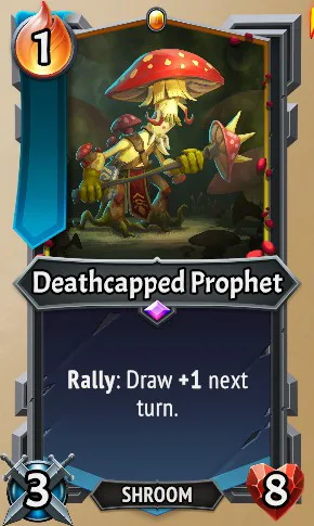 Deathcapped Prophet — the card as it appears in Monster Train 2