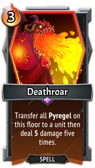 Deathroar — the card as it appears in Monster Train 2