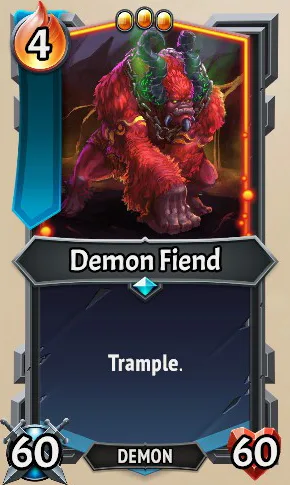 Demon Fiend — the card as it appears in Monster Train 2