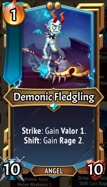 Demonic Fledgling — the card as it appears in Monster Train 2