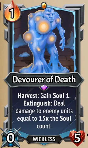 Devourer of Death — the card as it appears in Monster Train 2