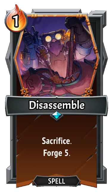 Disassemble — the card as it appears in Monster Train 2