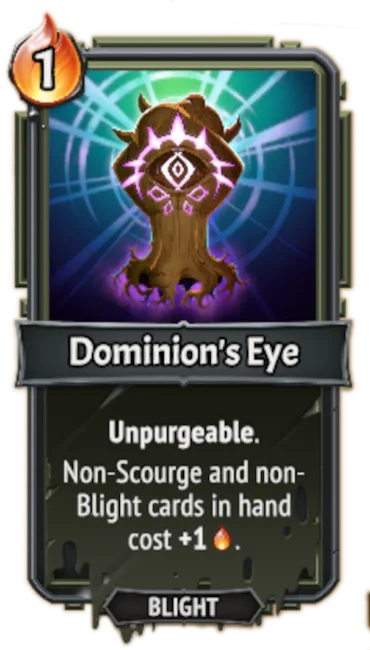 Dominion's Eye — the card as it appears in Monster Train 2