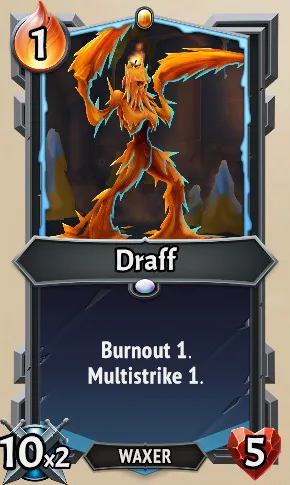 Draff — the card as it appears in Monster Train 2