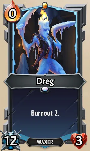 Dreg — the card as it appears in Monster Train 2