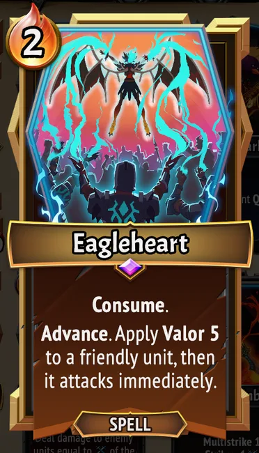 Eagleheart — the card as it appears in Monster Train 2