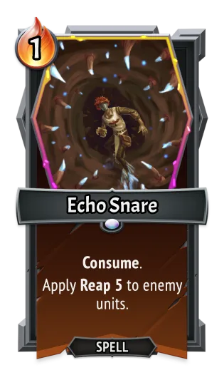 Echo Snare — the card as it appears in Monster Train 2