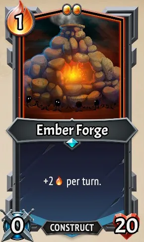 Ember Forge — the card as it appears in Monster Train 2
