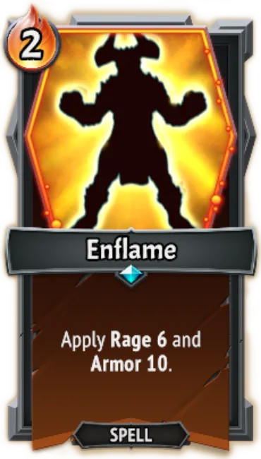 Enflame — the card as it appears in Monster Train 2