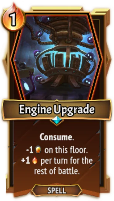 Engine Upgrade — the card as it appears in Monster Train 2
