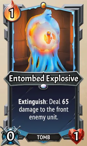 Entombed Explosive — the card as it appears in Monster Train 2