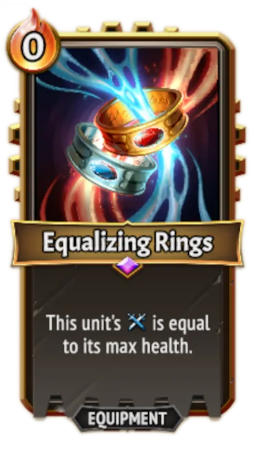 Equalizing Rings — the card as it appears in Monster Train 2
