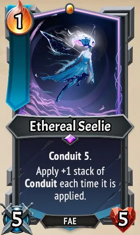 Ethereal Seelie — the card as it appears in Monster Train 2