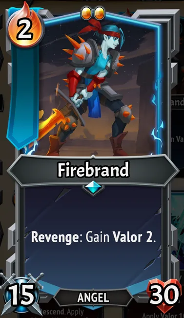 Firebrand — the card as it appears in Monster Train 2