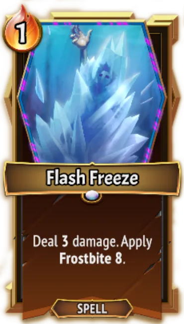 Flash Freeze — the card as it appears in Monster Train 2