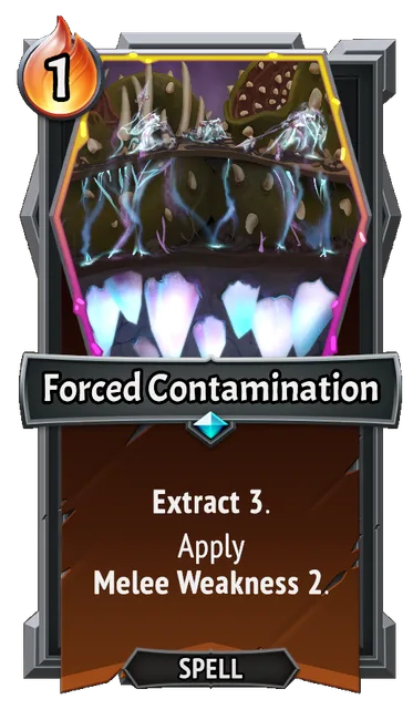 Forced Contamination — the card as it appears in Monster Train 2