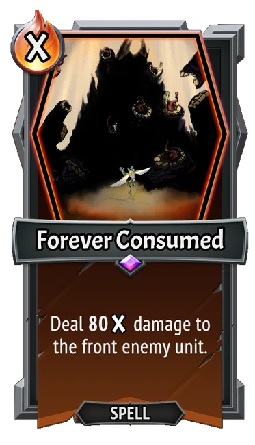 Forever Consumed — the card as it appears in Monster Train 2