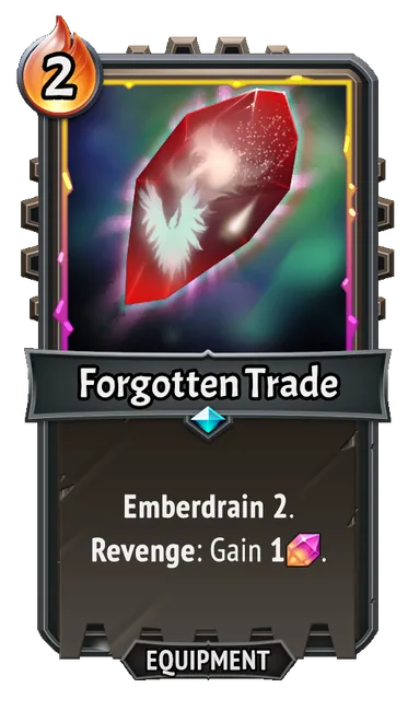 Forgotten Trade — the card as it appears in Monster Train 2