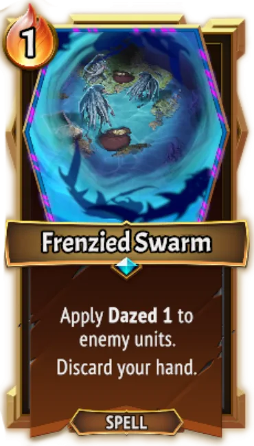 Frenzied Swarm — the card as it appears in Monster Train 2