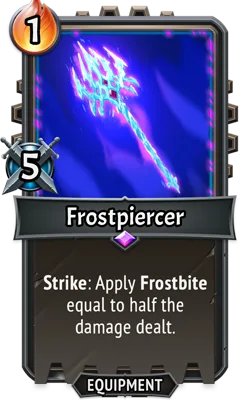 Frostpiercer — the card as it appears in Monster Train 2