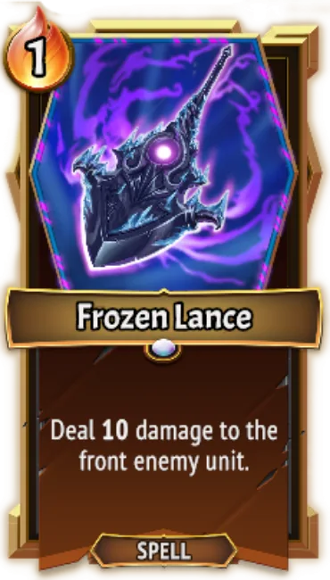 Frozen Lance — the card as it appears in Monster Train 2